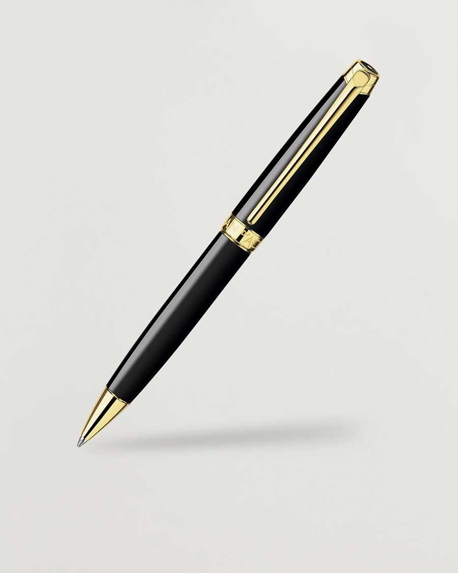 Hombres | Bolígrafos | Caran d'Ache | Caran d' Ache Léman Ballpoint Pen Ebony Black/Gold Plated