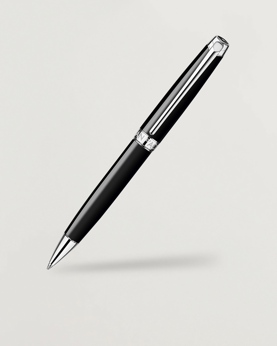 Hombres | Bolígrafos | Caran d'Ache | Caran d' Ache Léman Ballpoint Pen Ebony Black/Silver Plated