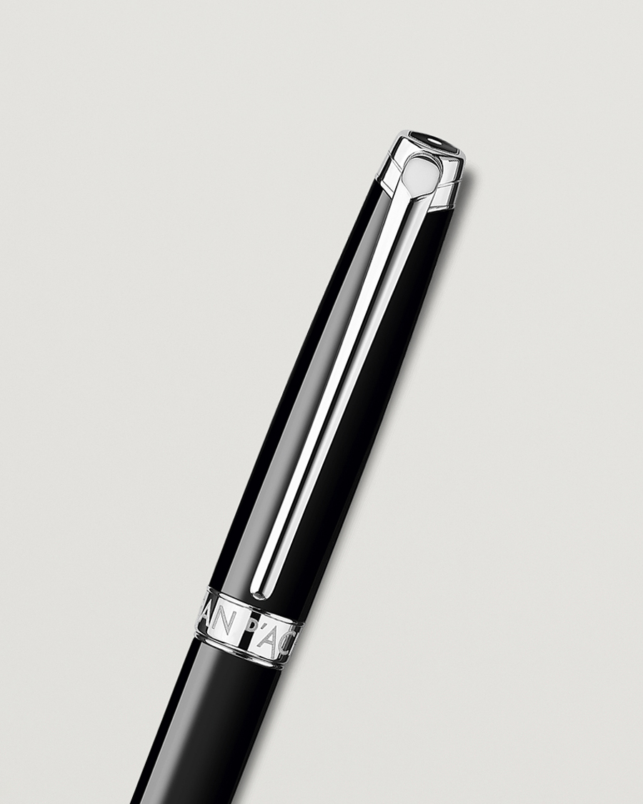 Hombres | Bolígrafos | Caran d'Ache | Caran d' Ache Léman Ballpoint Pen Ebony Black/Silver Plated