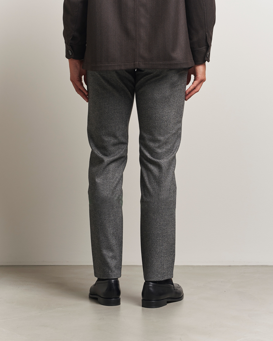 Hombres | Pantalones | Brioni | 5-Pocket Flannel Pants Grey Melange