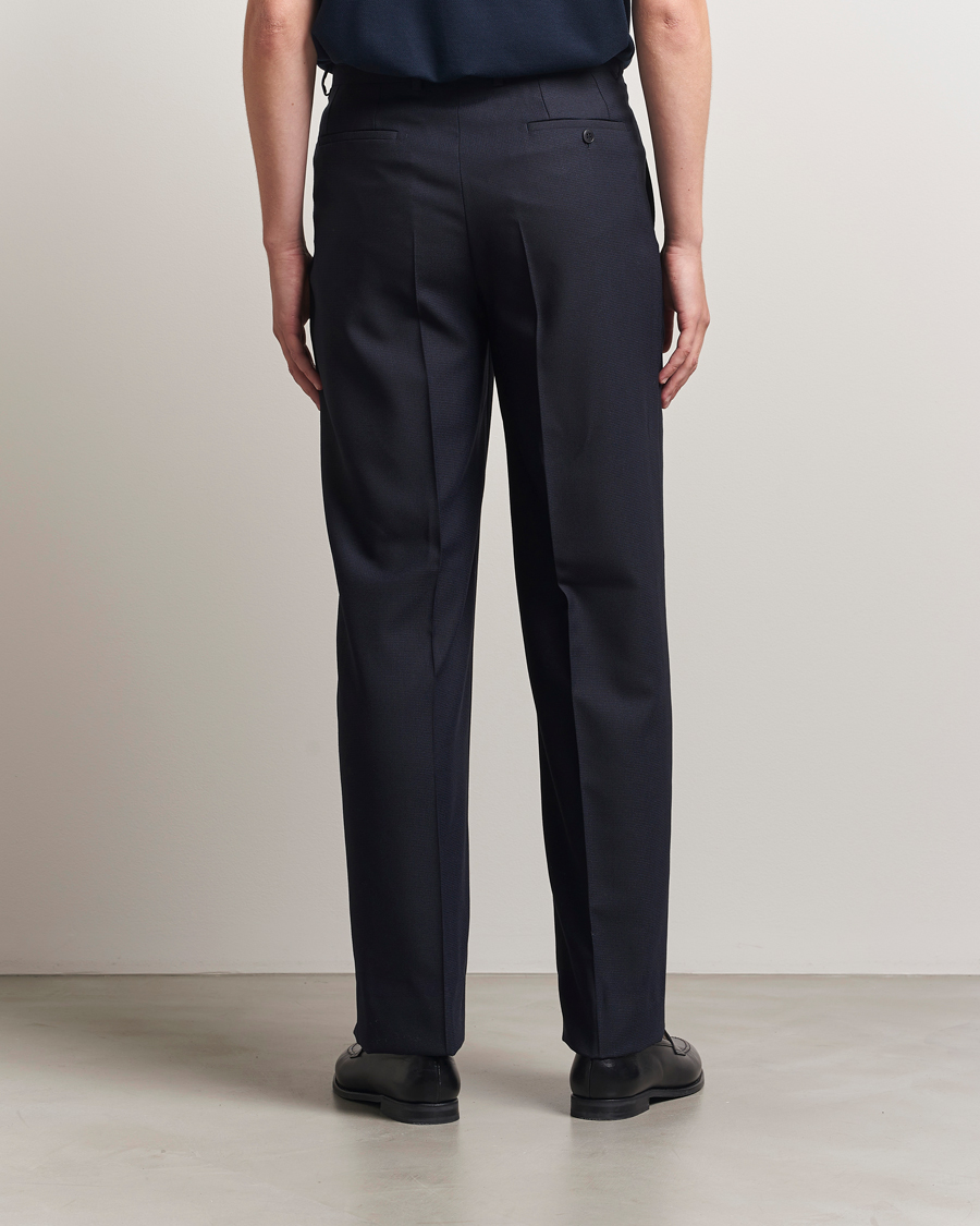 Hombres | Pantalones | Brioni | Capri Wool Trousers Navy