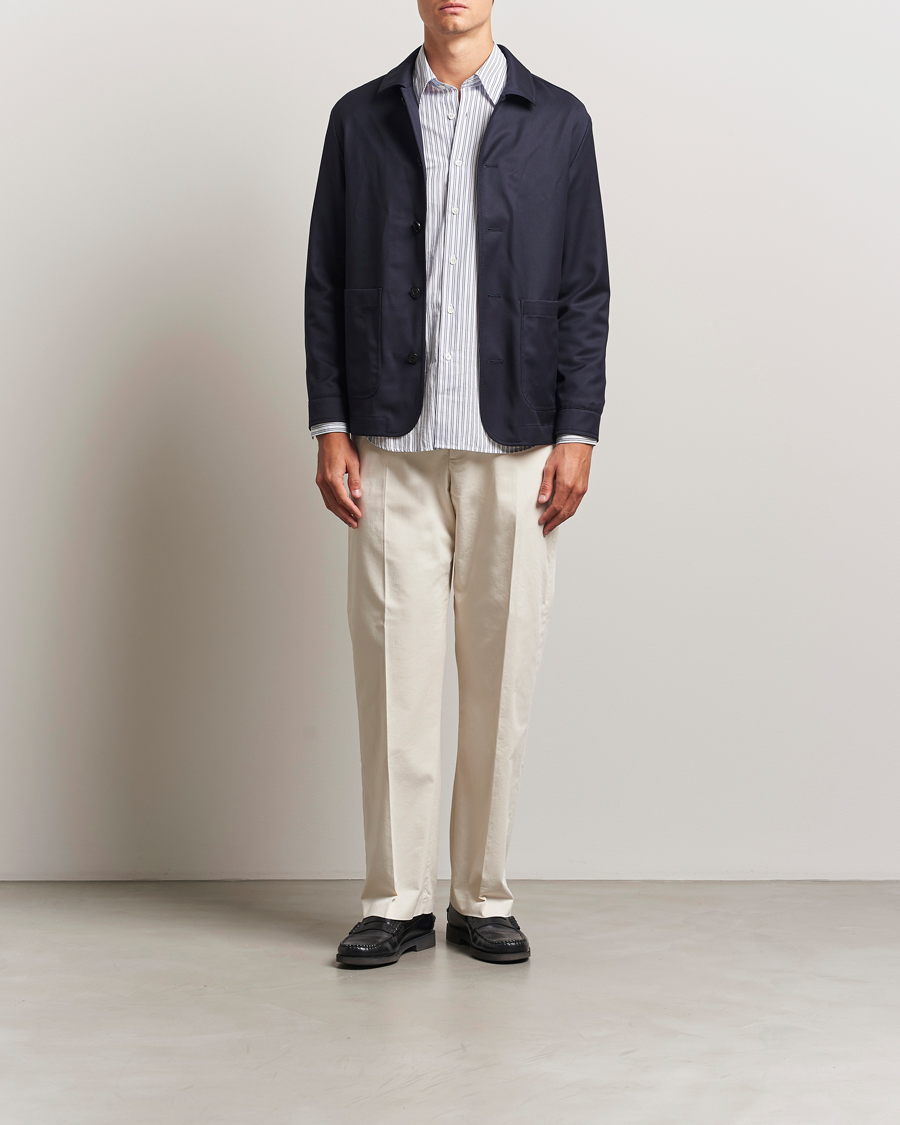 Hombres | Pantalones | NN07 | Paw Relaxed Fit Pleated Chinos Ivory