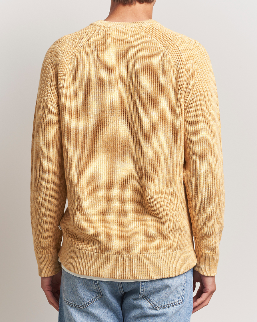 Hombres | Jerséis y prendas de punto | NN07 | Jacobo Cotton Knitted Sweater Honey