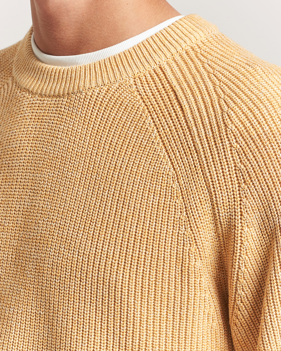 Hombres | Jerséis y prendas de punto | NN07 | Jacobo Cotton Knitted Sweater Honey