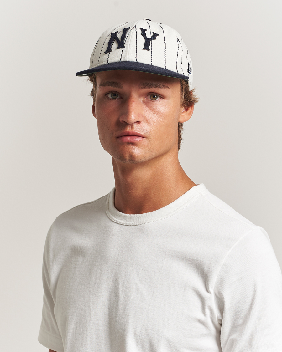 Hombres | Sombreros y gorras | New Era | Retro Crown 9Fifty Melton Wool Cap New York Yankees Stripe