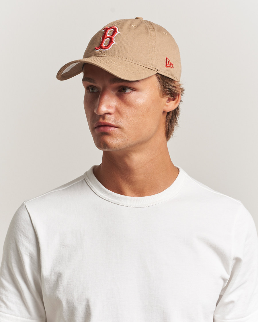 Hombres | New Era 9Twenty Washed Cotton Cap Beige Boston Red Sox | New Era | 9Twenty Washed Cotton Cap Beige Boston Red Sox