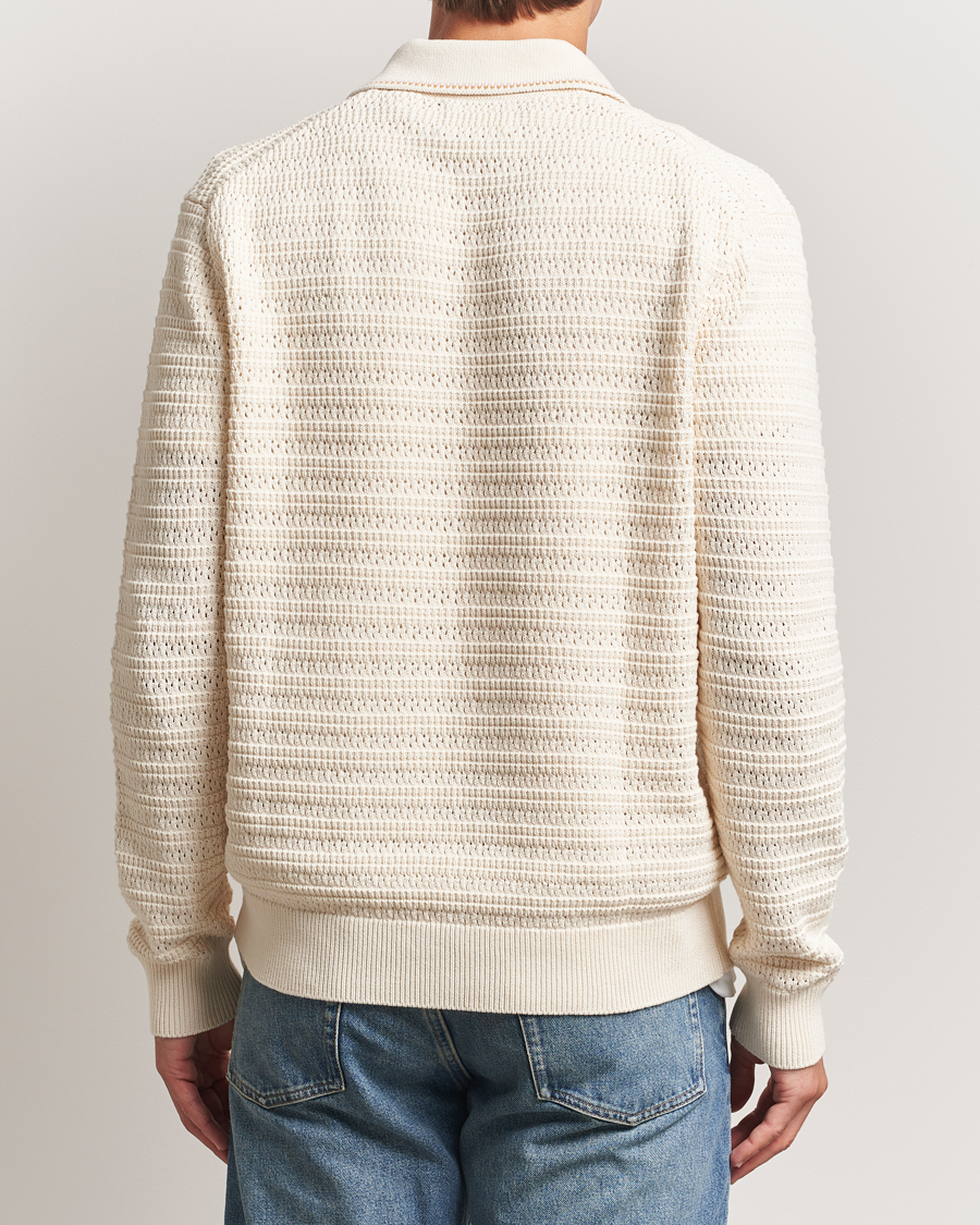 Hombres | Jerséis y prendas de punto | NN07 | Josh Knitted Polo Ivory