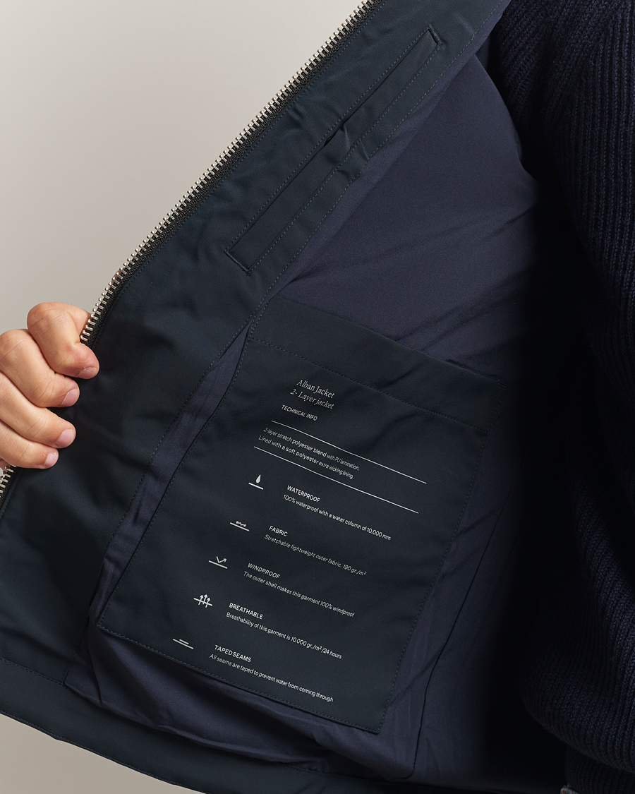 Hombres | Abrigos y chaquetas | NN07 | Alban Bomber Jacket Navy Blue