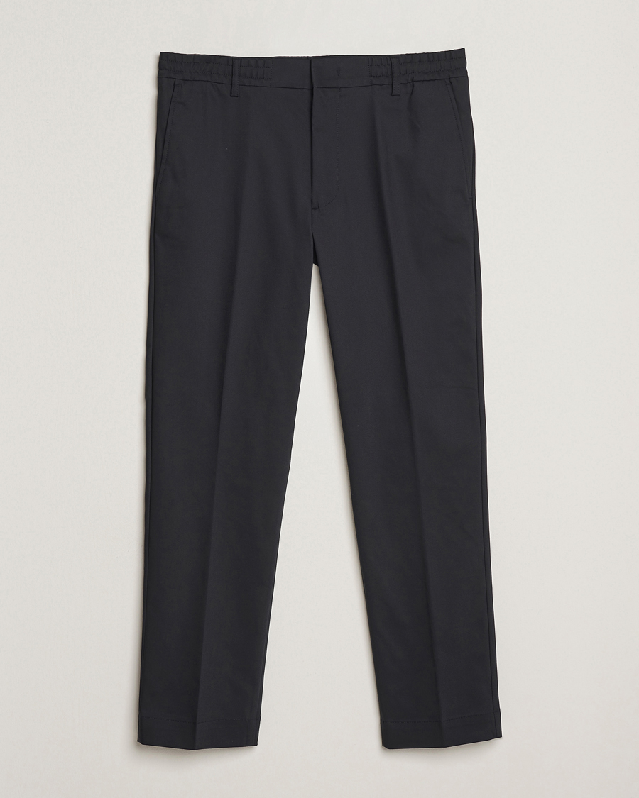 Hombres | Pantalones | NN07 | Baker Cotton Drawstring Trousers Navy