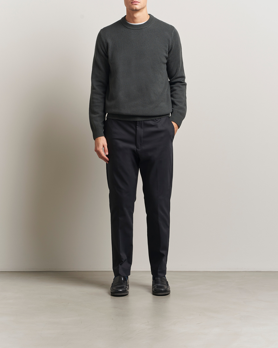 Hombres | Pantalones | NN07 | Baker Cotton Drawstring Trousers Navy