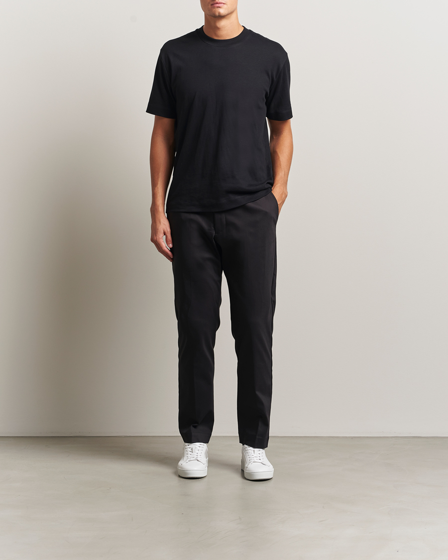 Hombres | Pantalones | NN07 | Baker Cotton Drawstring Trousers Black