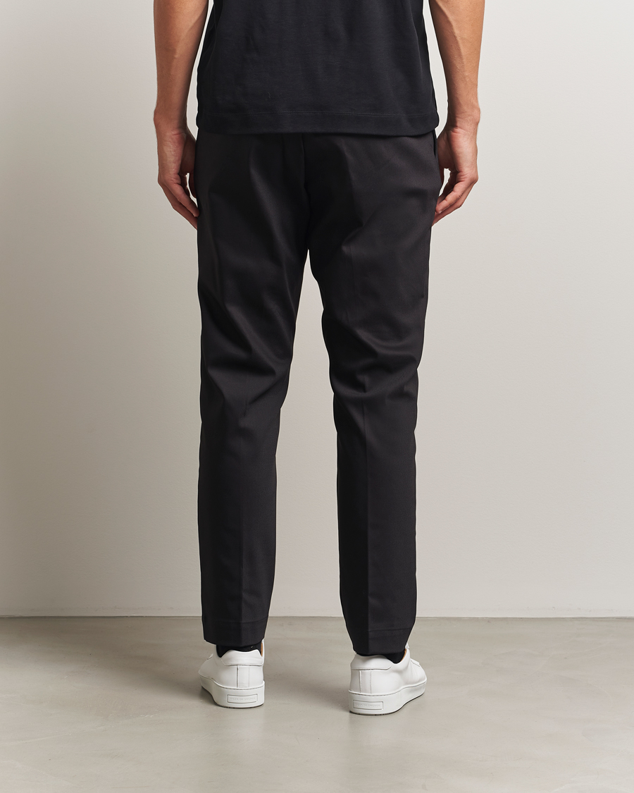 Hombres | Pantalones | NN07 | Baker Cotton Drawstring Trousers Black