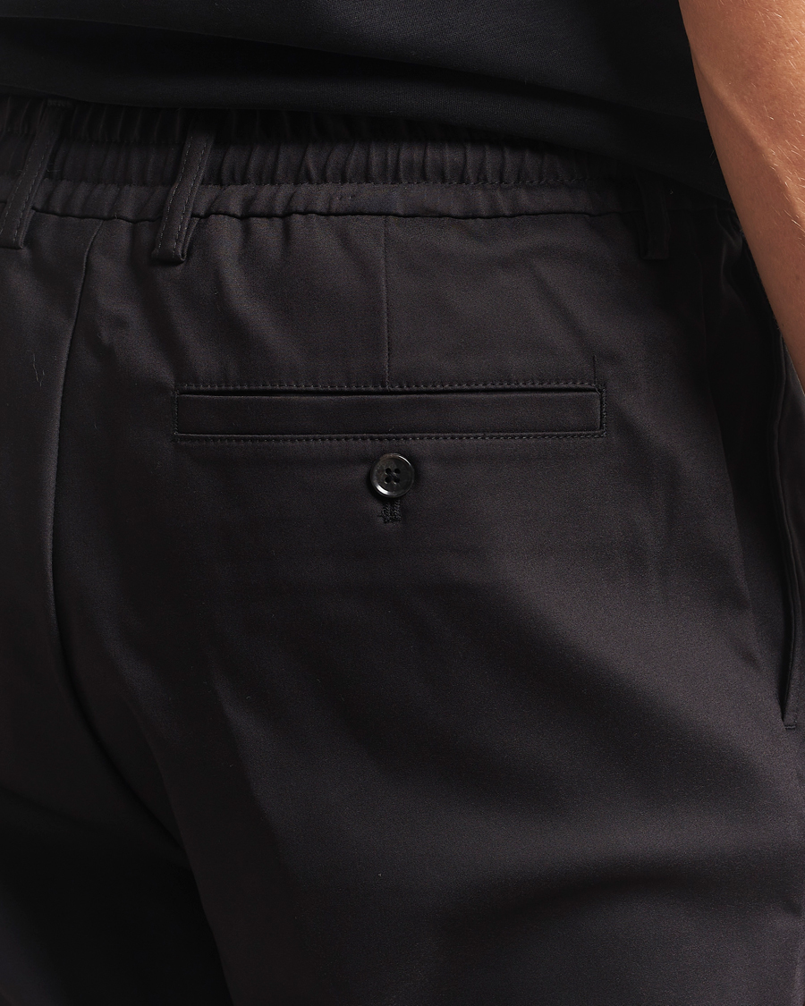 Hombres | Pantalones | NN07 | Baker Cotton Drawstring Trousers Black
