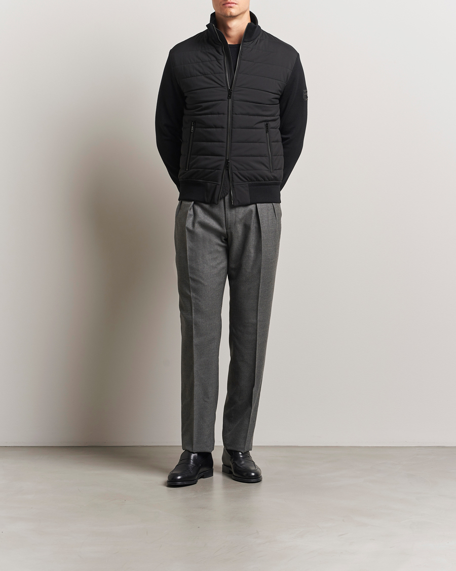 Hombres | Pantalones | Ralph Lauren Purple Label | Worsted Flannel Trousers Light Grey