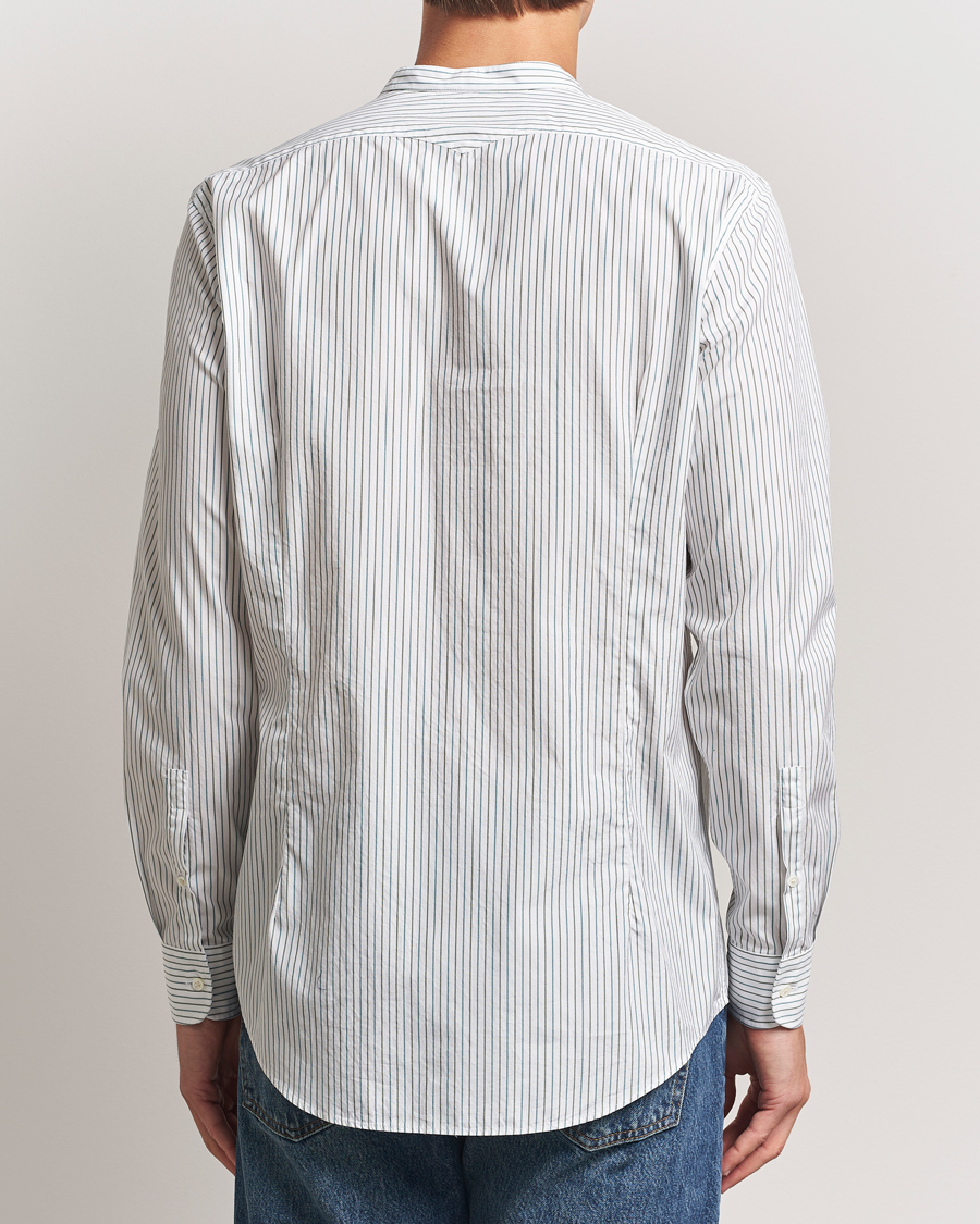 Hombres | Camisas | Massimo Alba | Noto Guru Collar Shirt White/Green