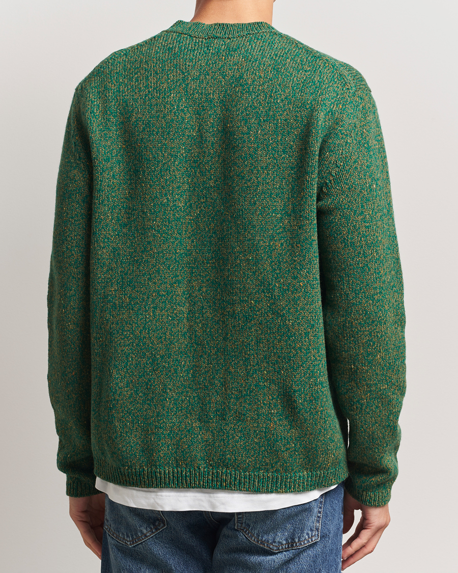 Hombres | Jerséis y prendas de punto | Massimo Alba | Wool Mouline Sweater Green