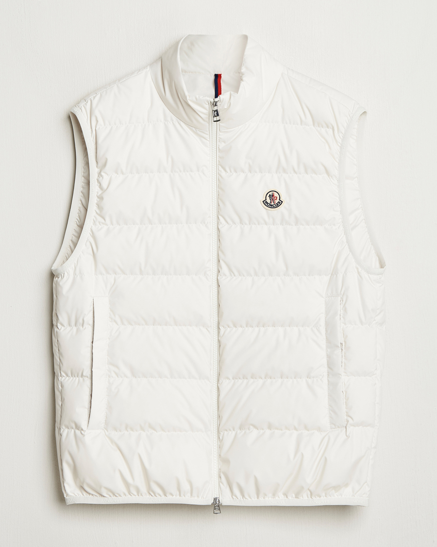 Hombres | Abrigos y chaquetas | Moncler | Contrin Down Vest Off White