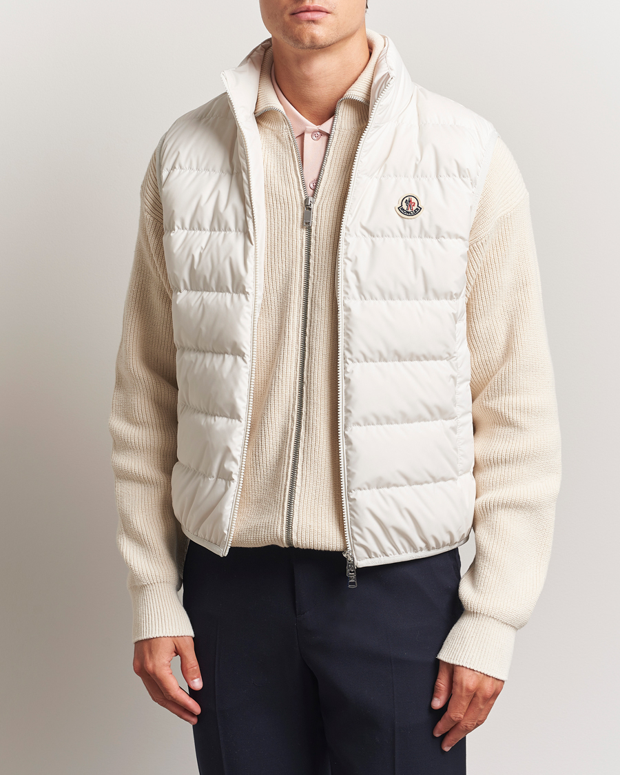 Hombres | Abrigos y chaquetas | Moncler | Contrin Down Vest Off White