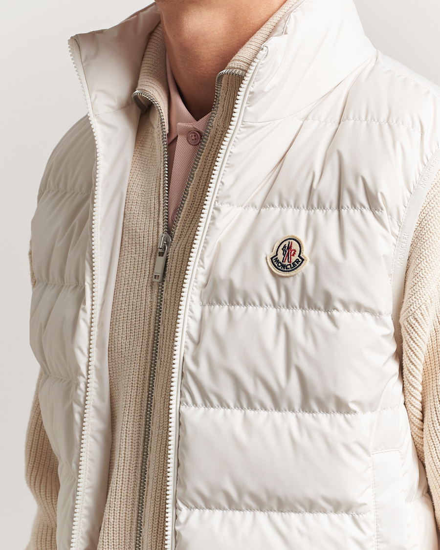Hombres | Abrigos y chaquetas | Moncler | Contrin Down Vest Off White