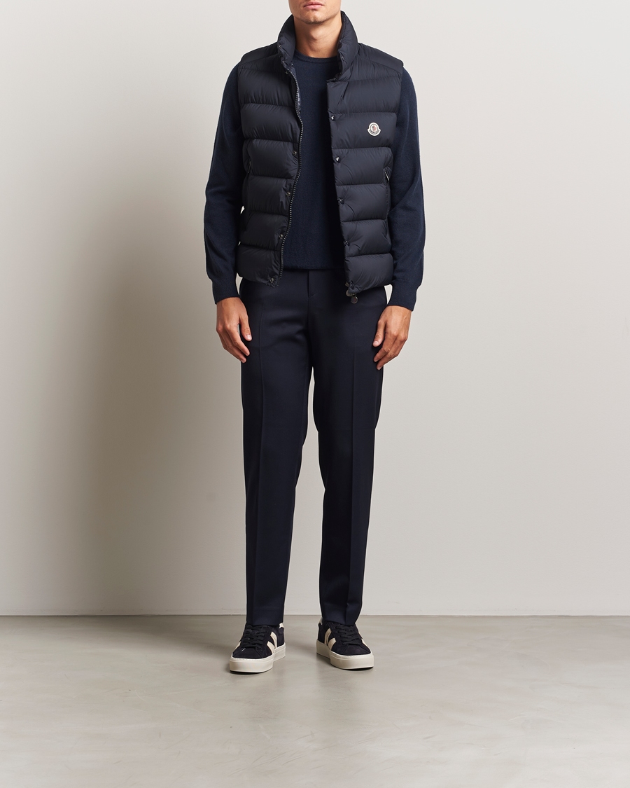 Hombres | Abrigos y chaquetas | Moncler | Tibb Matte Down Vest Navy