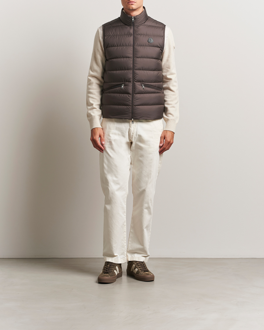 Hombres | Abrigos y chaquetas | Moncler | Treompan Down Vest Brown