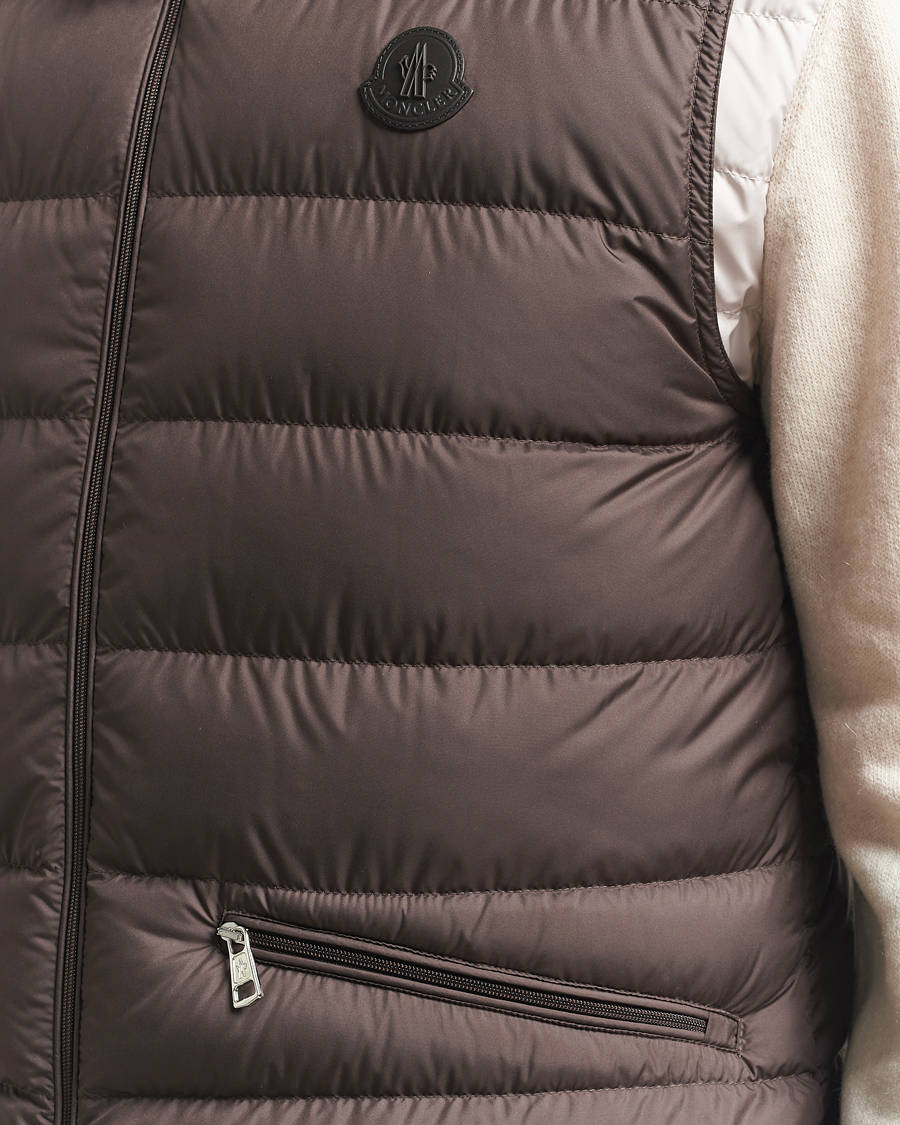 Hombres | Abrigos y chaquetas | Moncler | Treompan Down Vest Brown