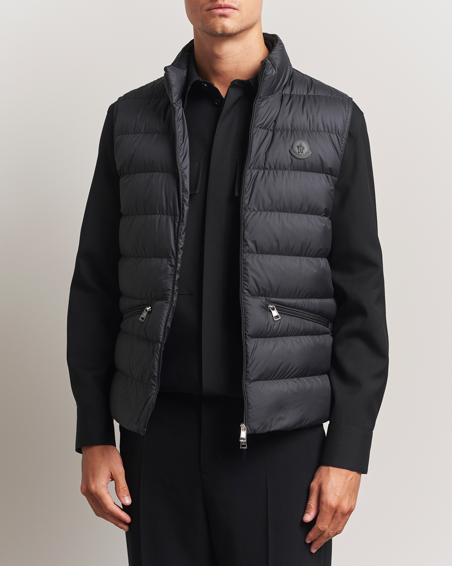 Hombres | Abrigos y chaquetas | Moncler | Treompan Down Vest Black