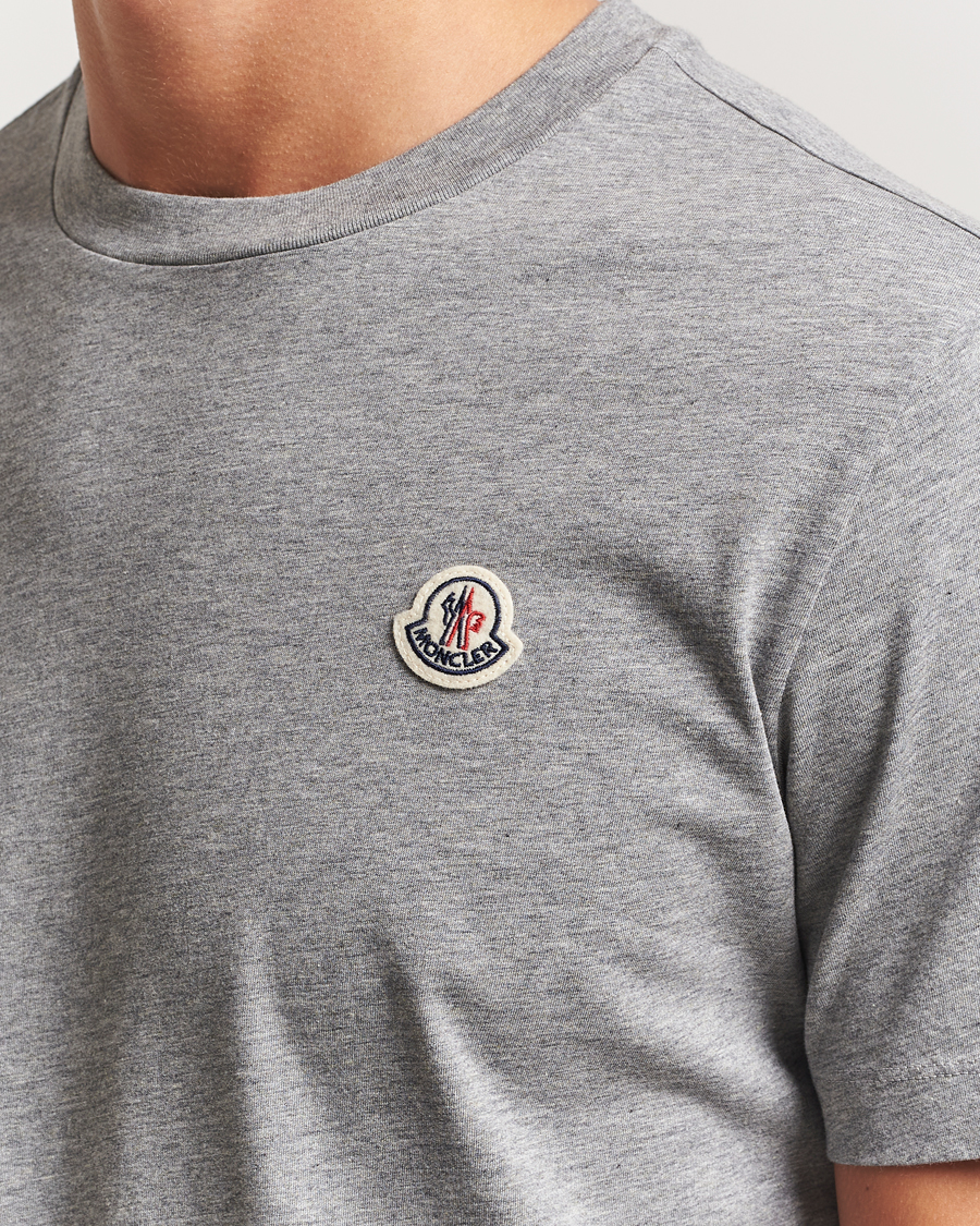 Hombres | Camisetas | Moncler | 3-Pack Logo T-Shirt Grey/White/Black