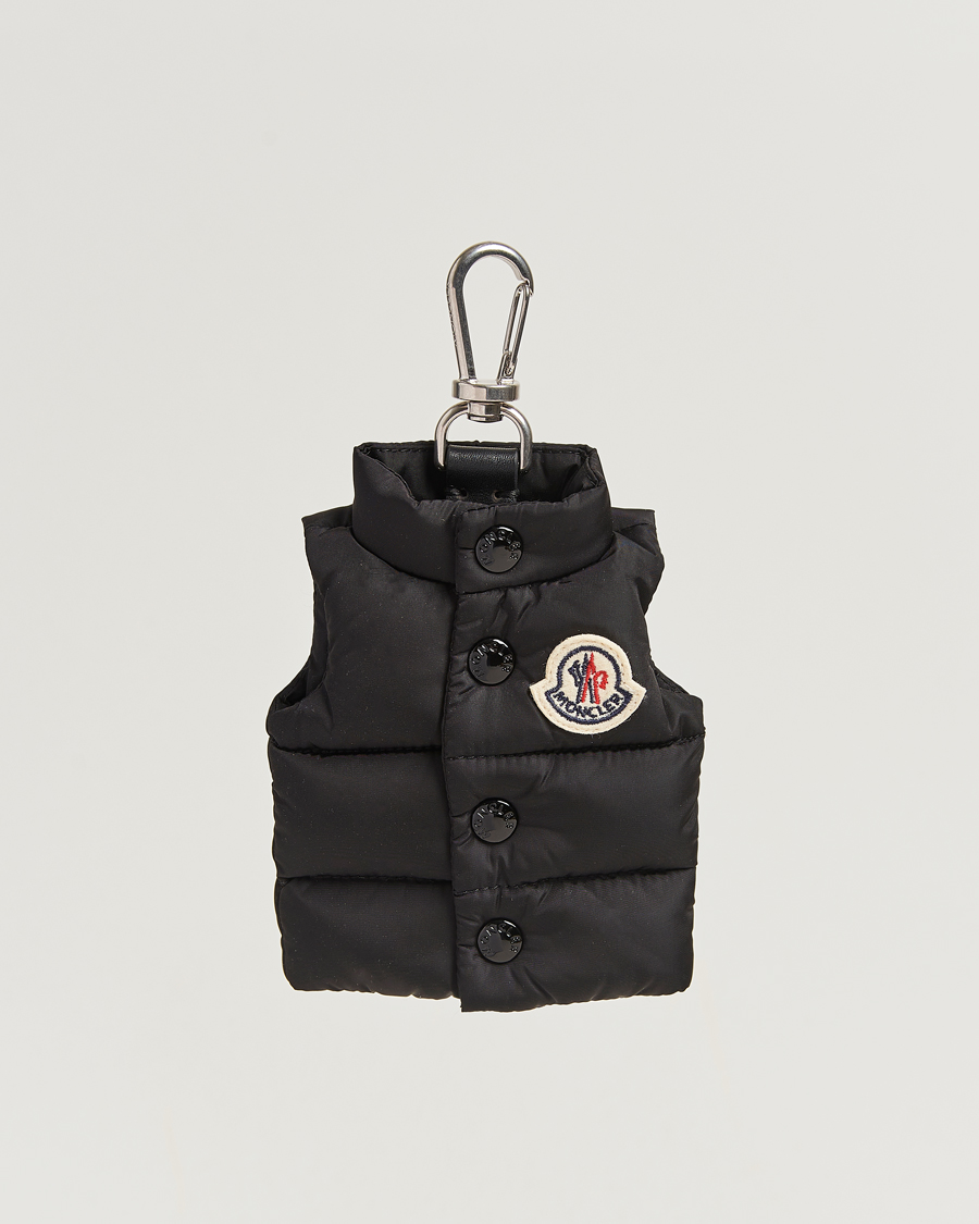 Hombres | llaveros | Moncler | Down Vest Key Ring Black