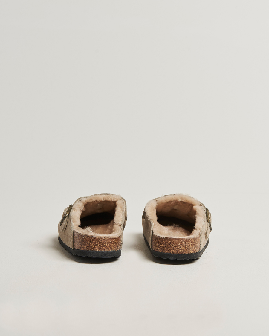 Hombres | Sandalias y chanclas | BIRKENSTOCK | Boston Shearling Taupe Suede