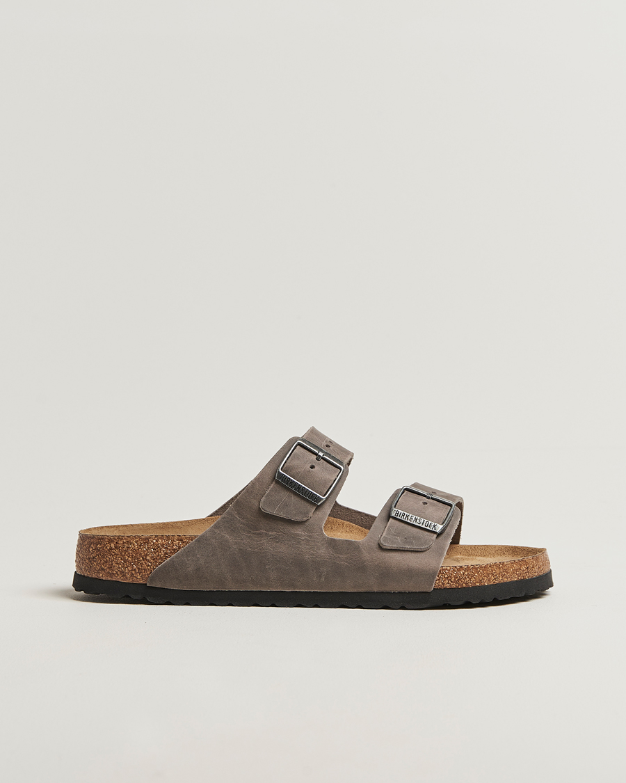 Hombres | Sandalias y chanclas | BIRKENSTOCK | Arizona Soft Footbed Iron Oiled Leather