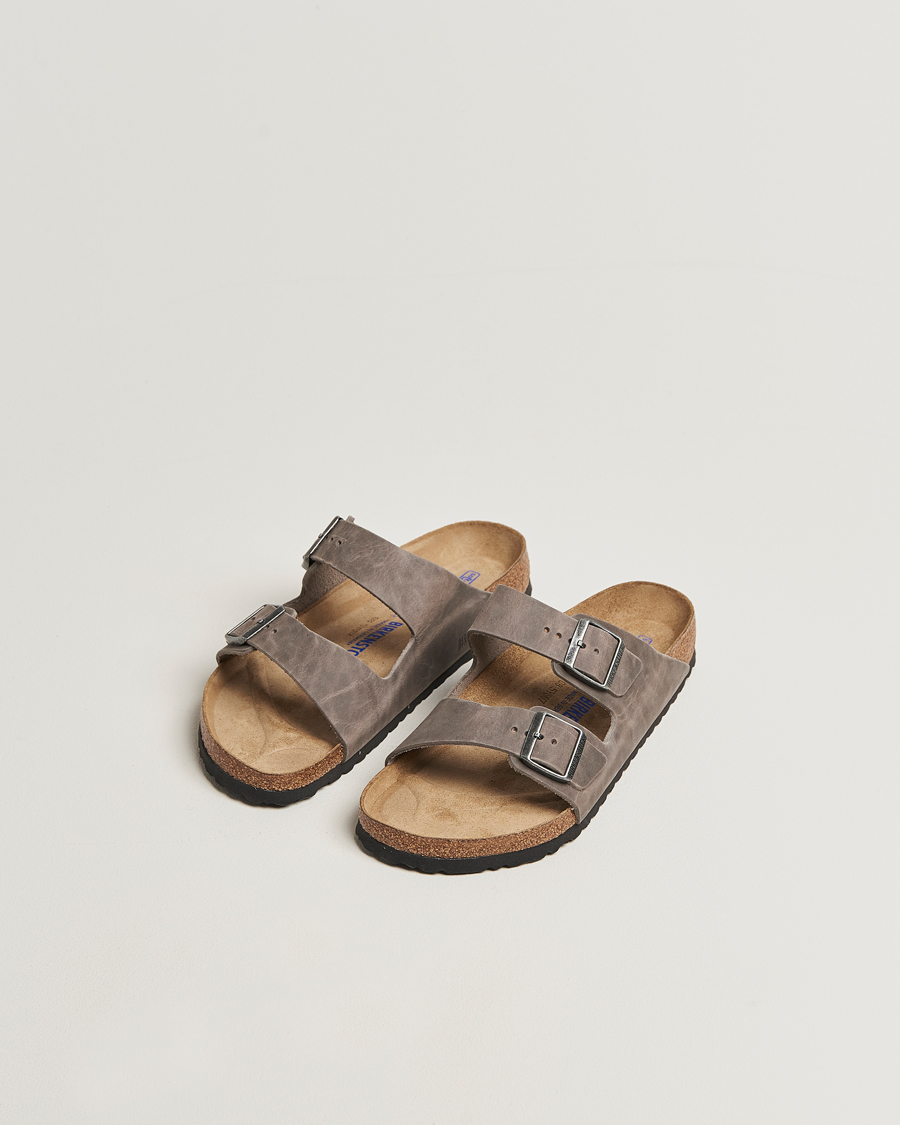 Hombres | Sandalias y chanclas | BIRKENSTOCK | Arizona Soft Footbed Iron Oiled Leather