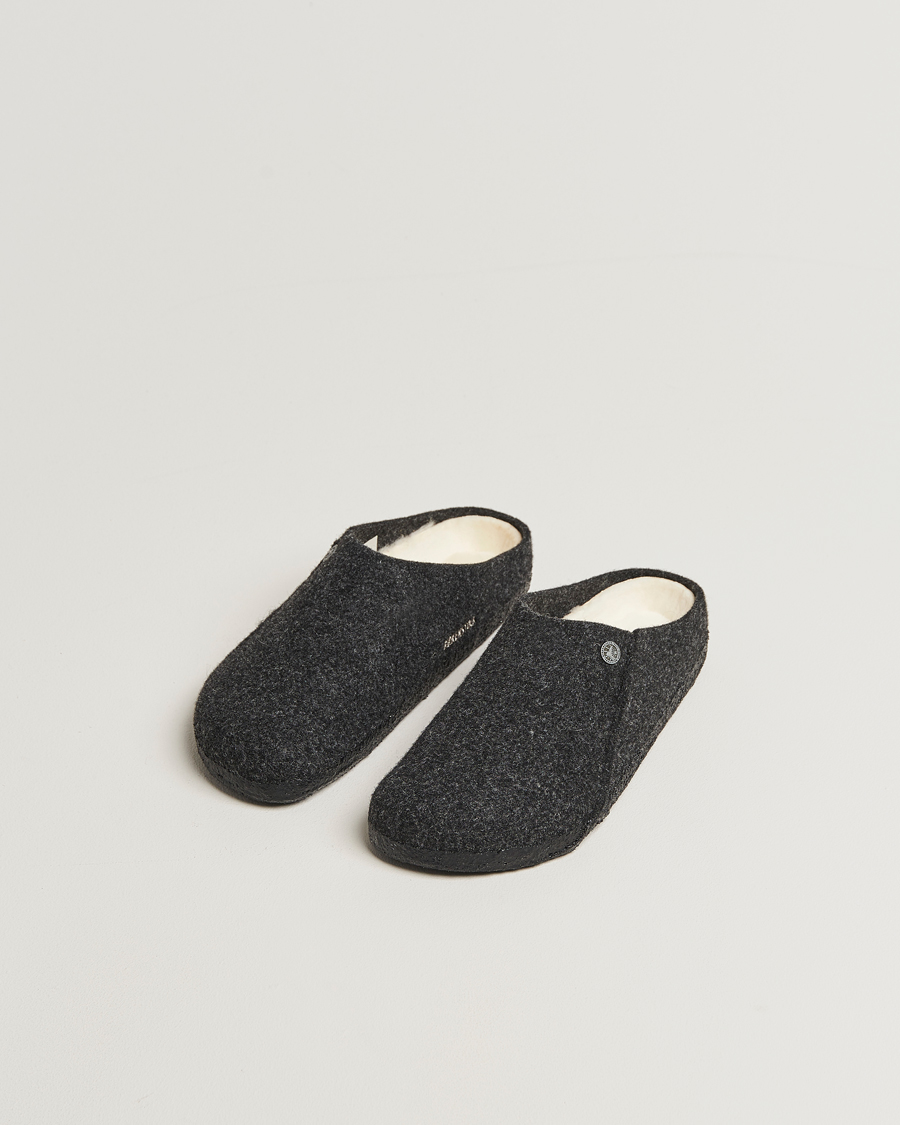 Hombres | Sandalias y chanclas | BIRKENSTOCK | Zermatt Shearling Wool Felt Anthracite