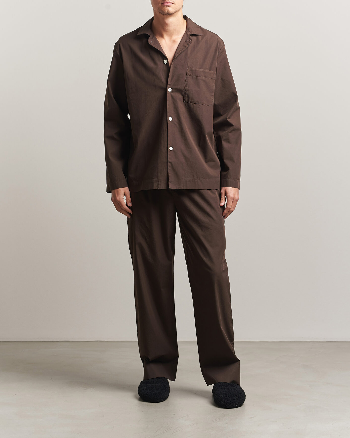 Hombres | Pijamas y batas | Tekla | Poplin Pyjama Pants Coffee