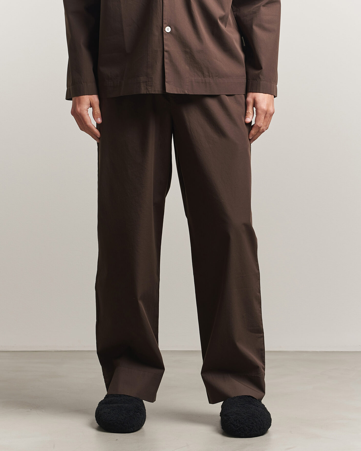 Hombres | Pijamas y batas | Tekla | Poplin Pyjama Pants Coffee