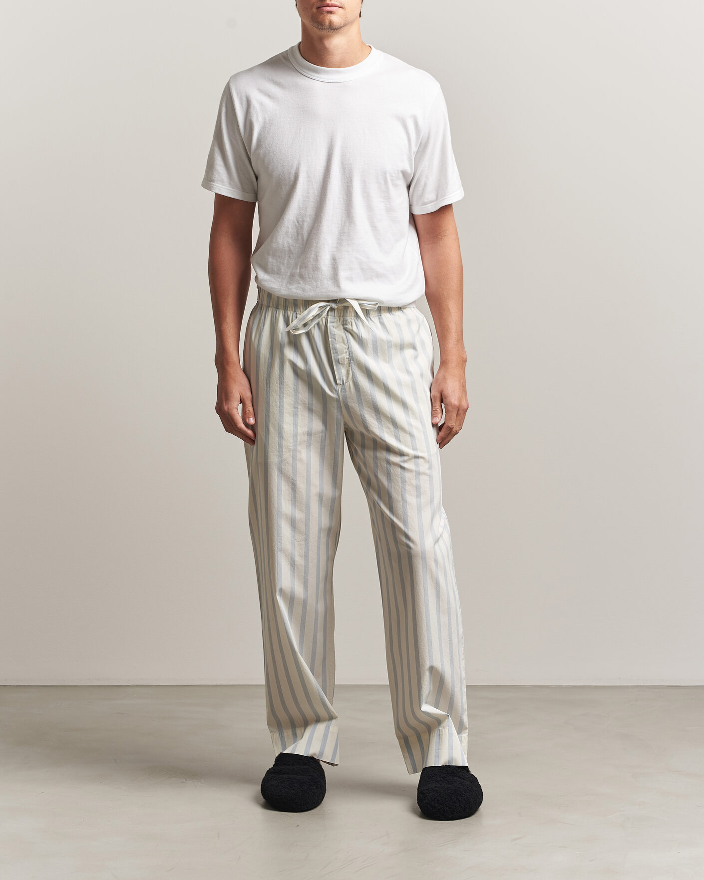 Hombres | Pijamas y batas | Tekla | Poplin Pyjama Pants Needle Stripes
