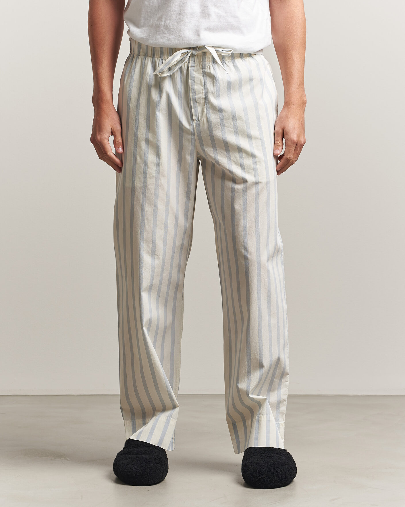 Hombres | Pijamas y batas | Tekla | Poplin Pyjama Pants Needle Stripes