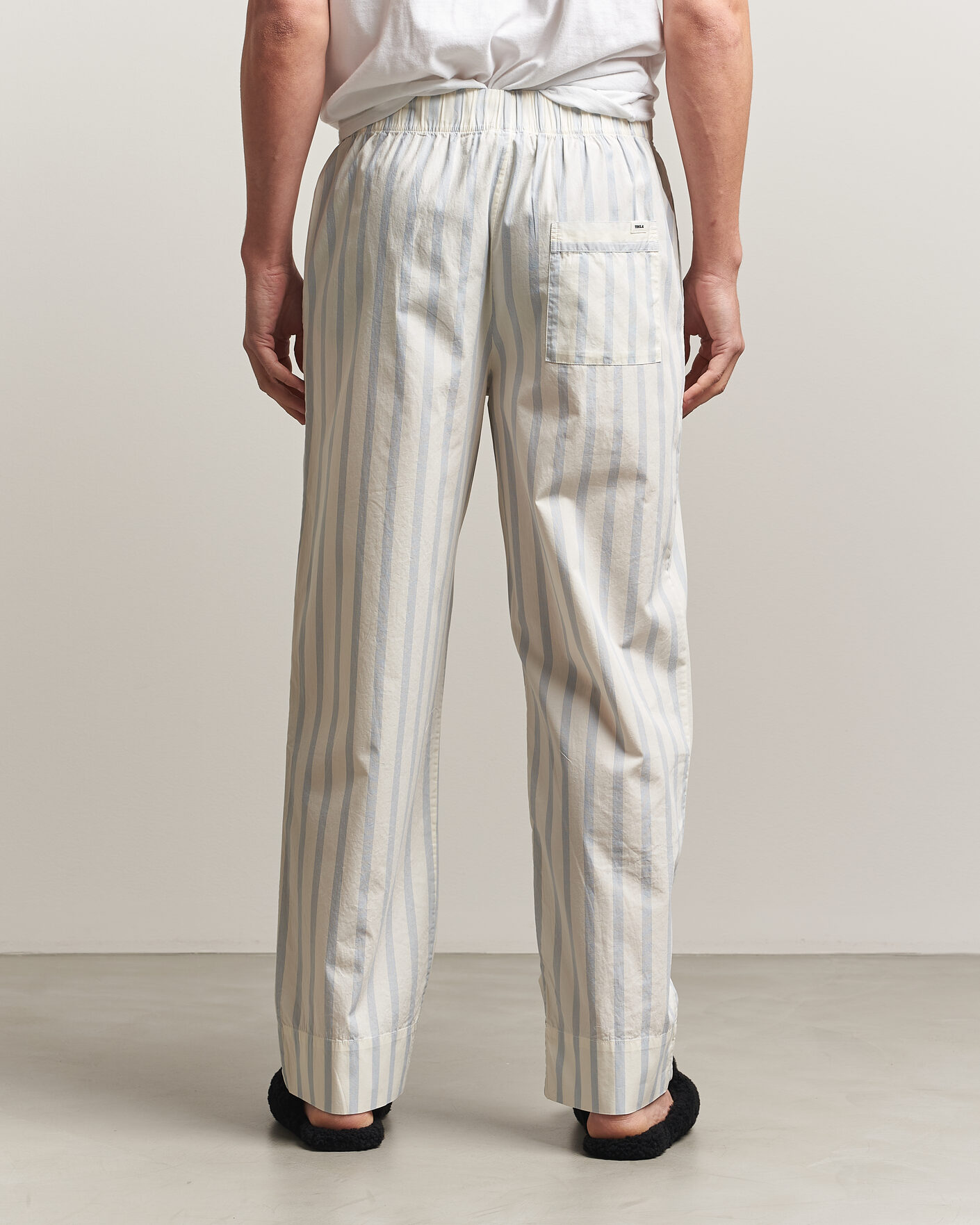Hombres | Pijamas y batas | Tekla | Poplin Pyjama Pants Needle Stripes