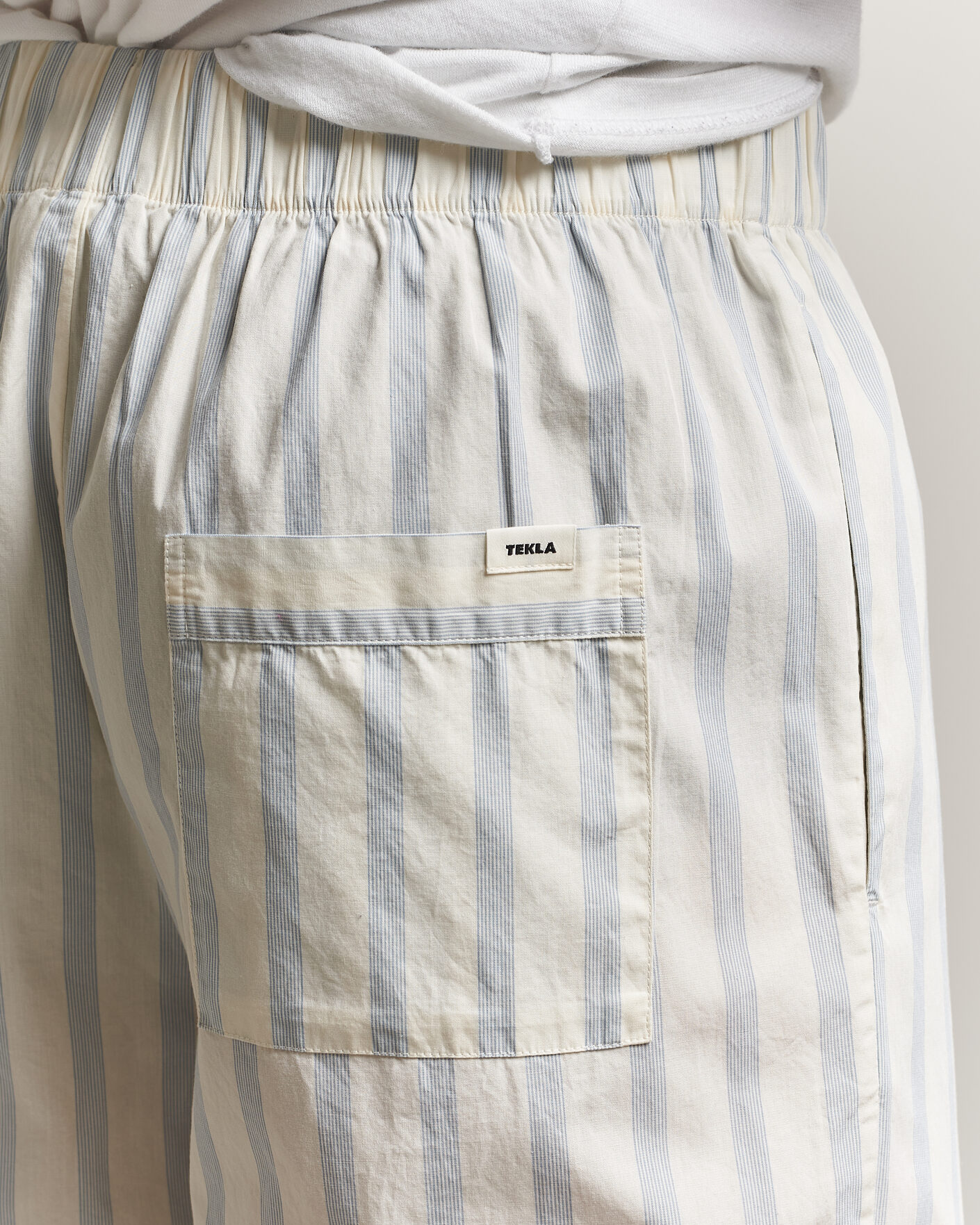 Hombres | Pijamas y batas | Tekla | Poplin Pyjama Pants Needle Stripes