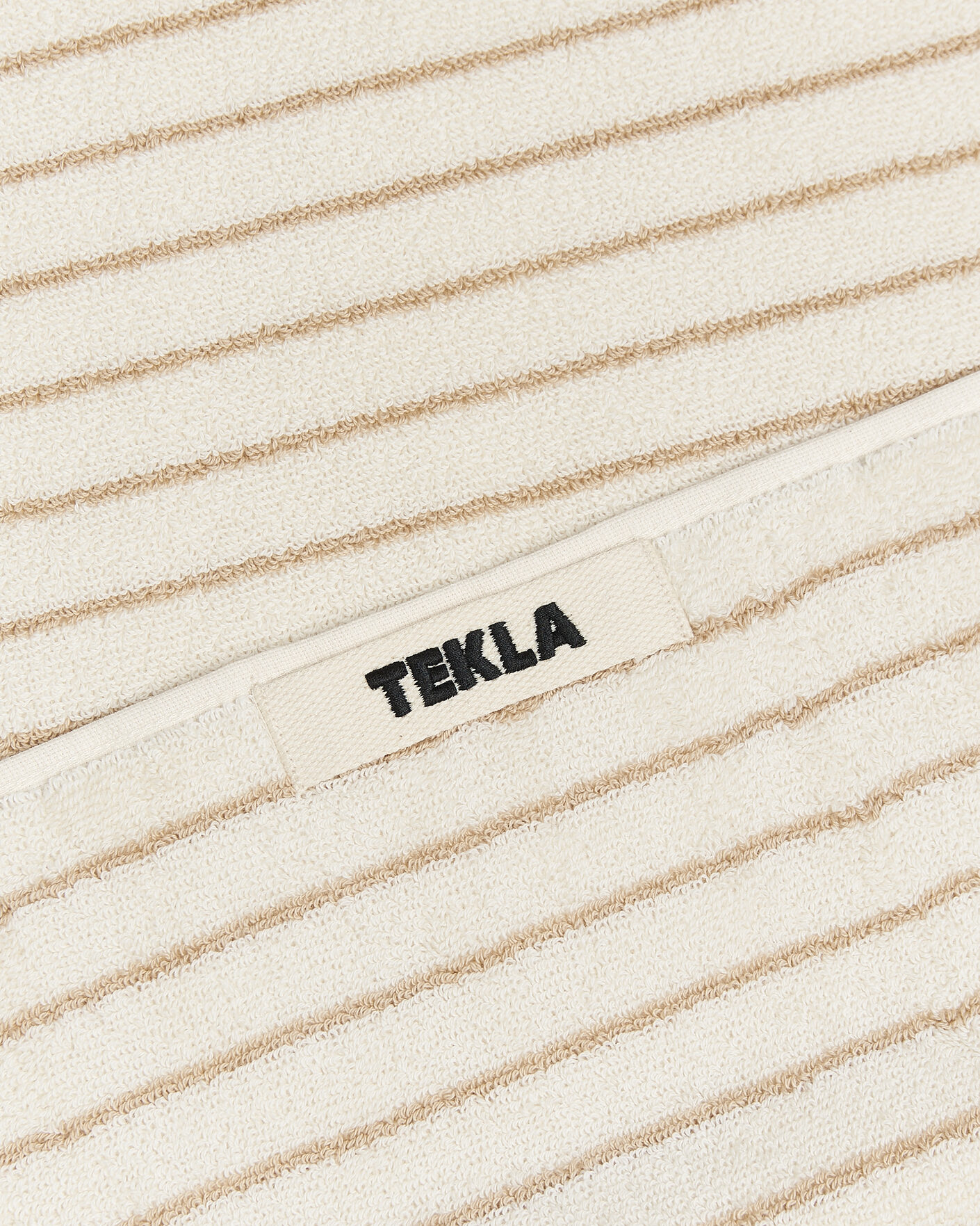 Hombres | Telas | Tekla | Organic Terry Hand Towel Sienna Stripes