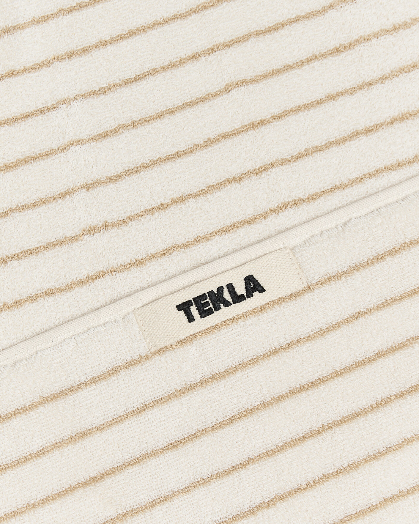 Hombres | Telas | Tekla | Organic Terry Bath Towel Sienna Stripes