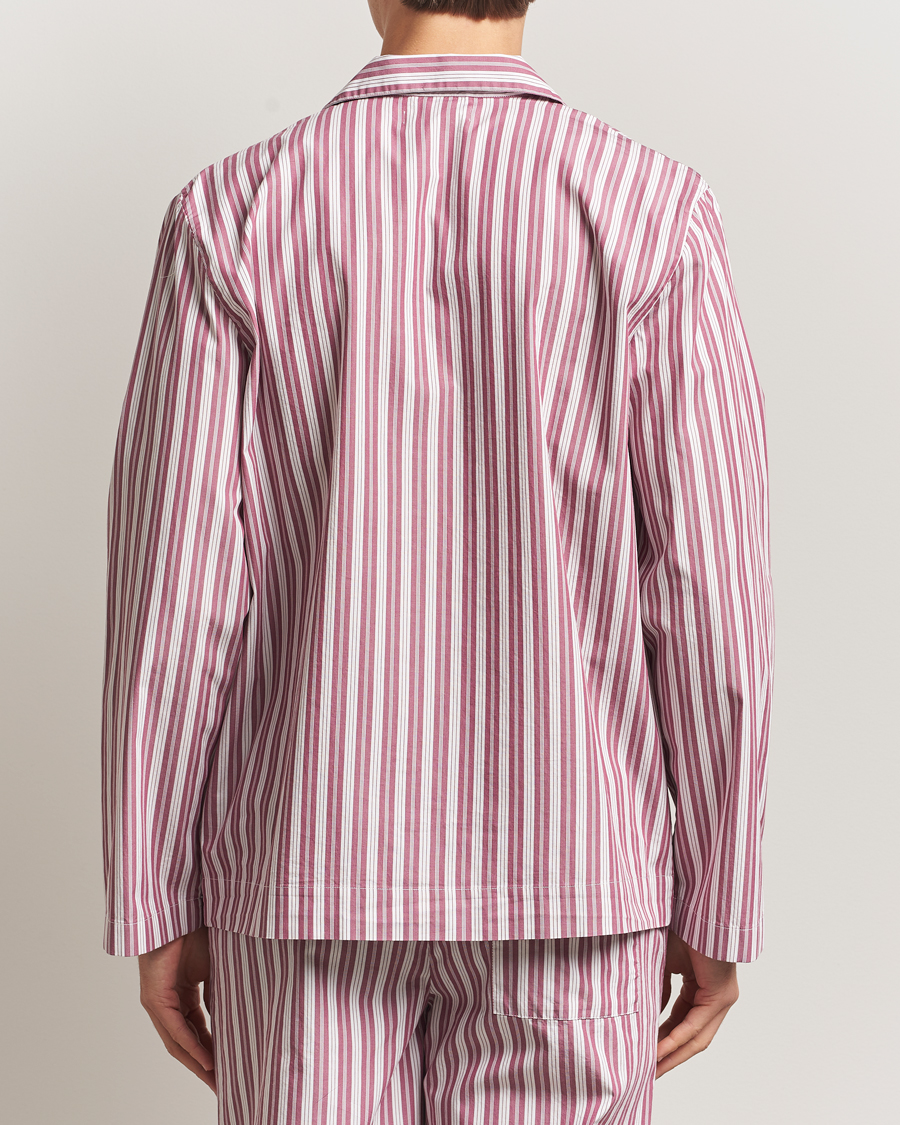 Hombres | Pijamas y batas | Tekla | Poplin Pyjama Shirt Rhubarb Stripes