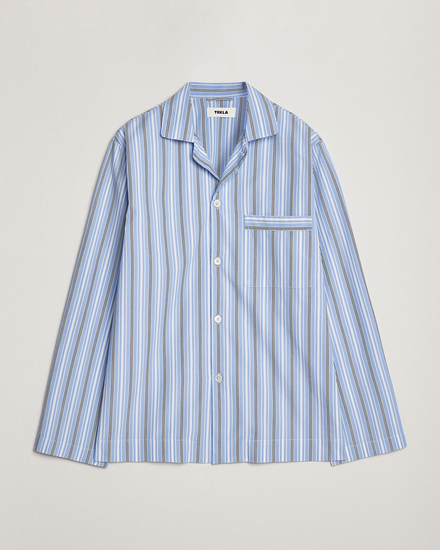 Hombres | Pijamas y batas | Tekla | Poplin Pyjama Shirt Stave Stripes