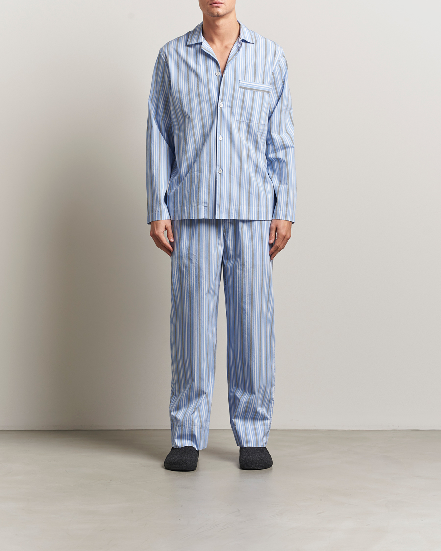Hombres | Pijamas y batas | Tekla | Poplin Pyjama Shirt Stave Stripes