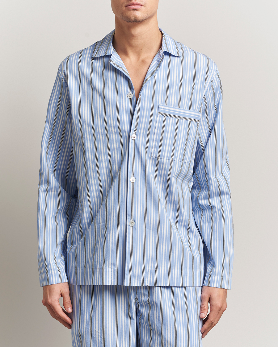 Hombres | Pijamas y batas | Tekla | Poplin Pyjama Shirt Stave Stripes