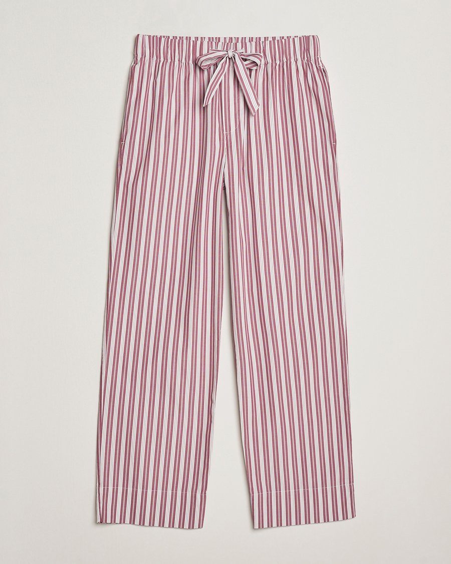 Hombres | Pijamas y batas | Tekla | Poplin Pyjama Pants Rhubarb Stripes