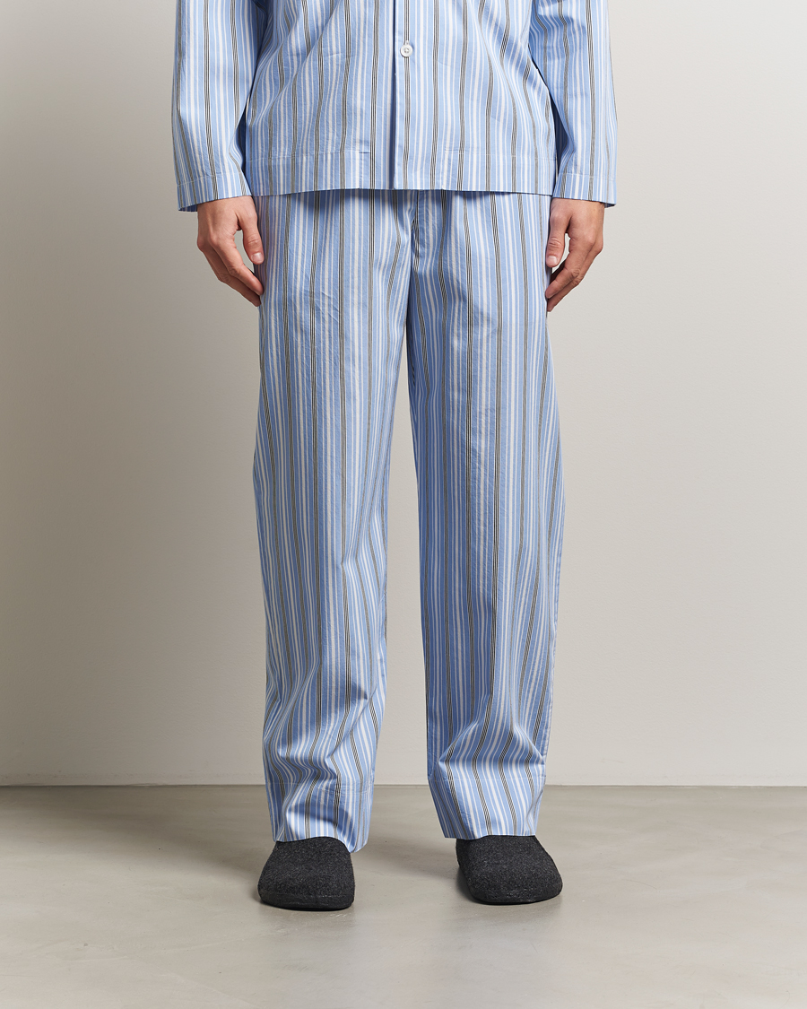 Hombres | Pijamas y batas | Tekla | Poplin Pyjama Pants Stave Stripes