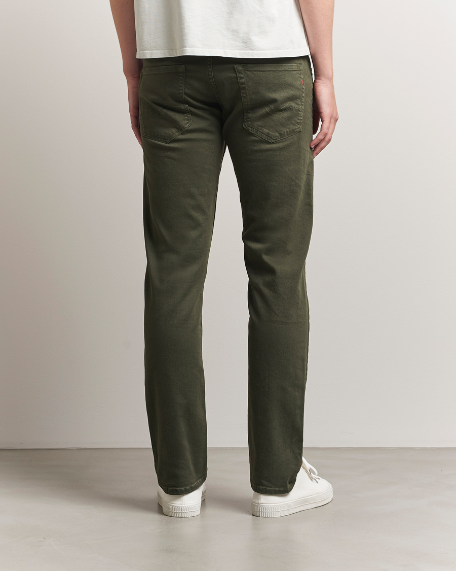 Hombres | Pantalones | Replay | Grover Bullstretch 5-Pocket Pants Dark Green