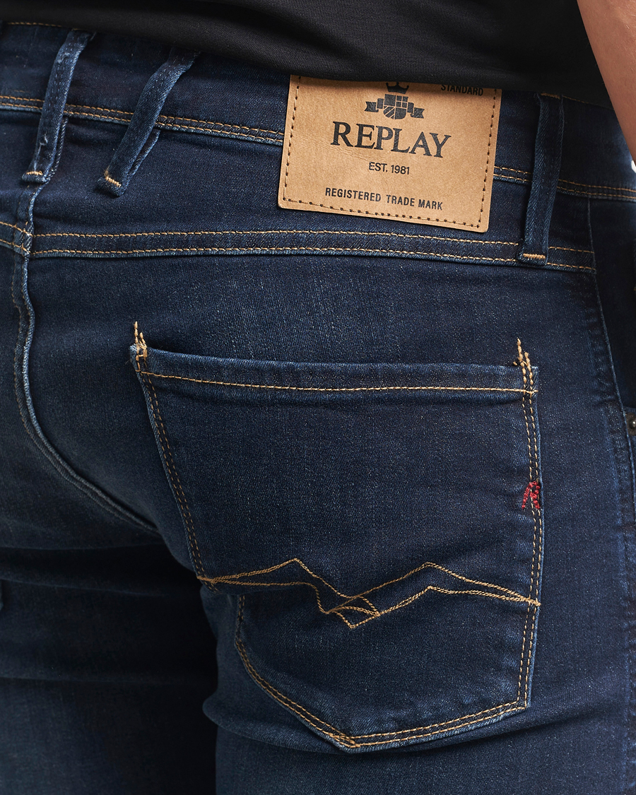 Hombres | Vaqueros | Replay | Anbass Powerstretch Jeans Dark Blue