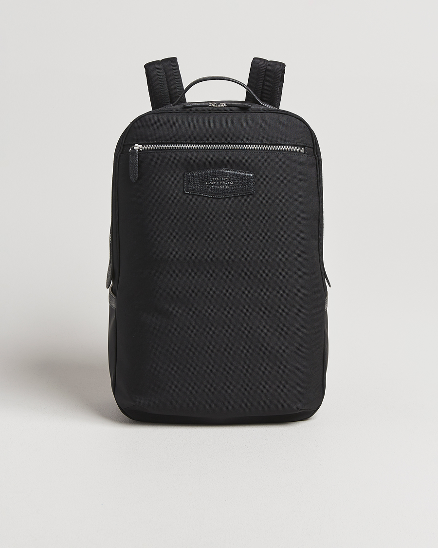 Hombres | Bolsos | Smythson | Canvas Norton Backpack Black